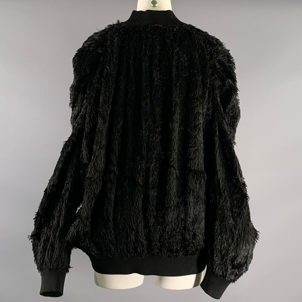 TOM FORD Size S Black Not Listed Textured Faux Fur Zip Up Jacket - Picture 3 of 4